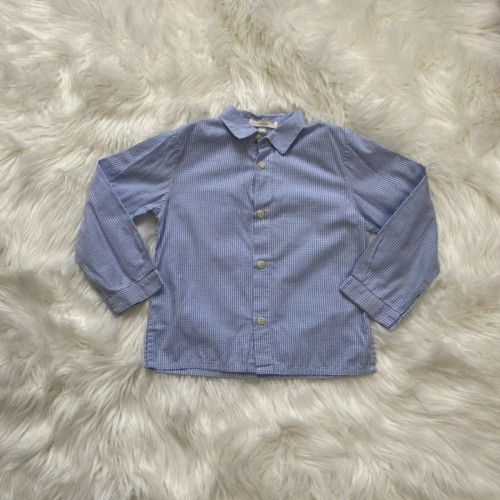 Gianfranco Ferre Boys Button Up Shirt Check Size 4